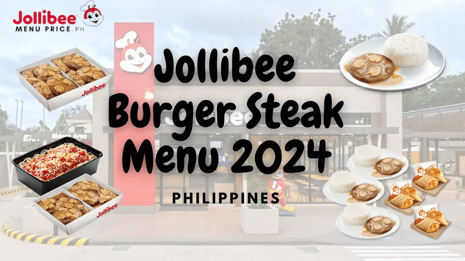 Jollibee burger steak menu