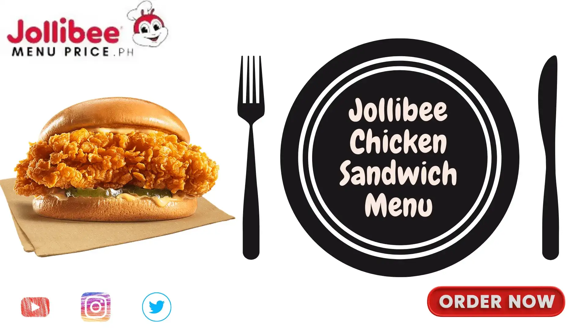 Jollibee Chicken Sandwich Meni