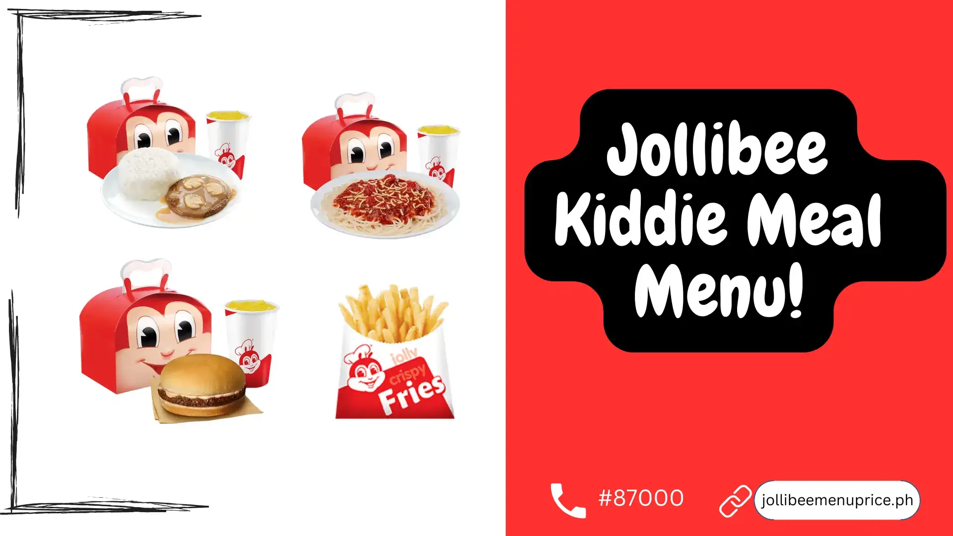 Jollibee kiddie meal menu