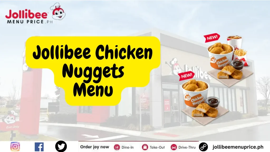 Jollibee chicken nuggets menu